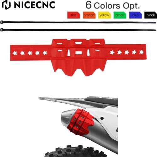 NICECNC Exhaust Muffler Pipe Protector Shield Cover Heel Guard For Honda CR 85R 125R 250R 450R CRF 150F 230F 250X 450X 2017 2018