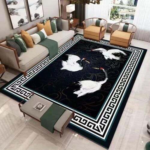 New Chinese style animal pattern 3D printing carpet living room bedroom decorative carpet childrens room game area carpet