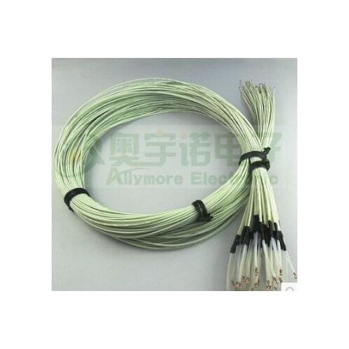 Free ship 20pcs/lot Single-ended glass sealed NTC thermistor ntc temperature sensor for 3d printer 100K 1% 3950 NTC Sensor