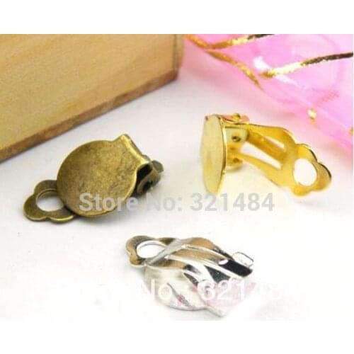 Wholesale 300pcs 12x20mm Ear Earring Clip DIY Jewelry Findings