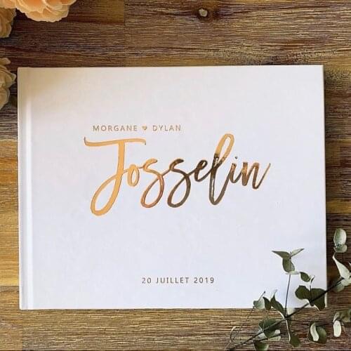 Personalize names date foil gold Wedding Guest Book, Customize wedding journals, Instant Photo ablums Guest Book any languages