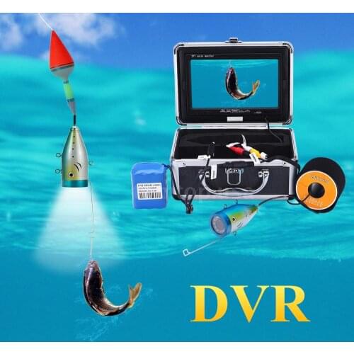 Serviceable 15m 7" HD Monitor 1000TVL Underwater Camera Ice/Sea Fishing Fish Finder With DVR Recording