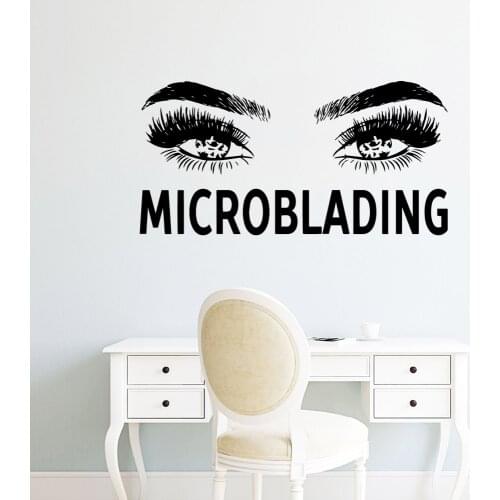 Drop Shipping Eyelash Decal Removable Vinyl Mural Poster For Babys Rooms Wall Art Decal