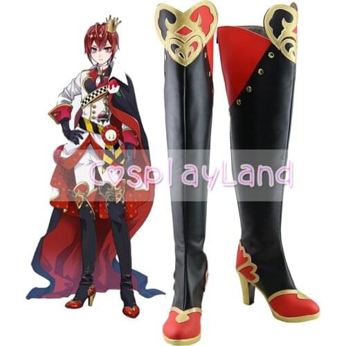 Twisted Wonderland Villains Academy Adventure Game RoseKingdom Heartslabyul Riddle Rosehearts Cosplay Shoes Boots Women Shoes