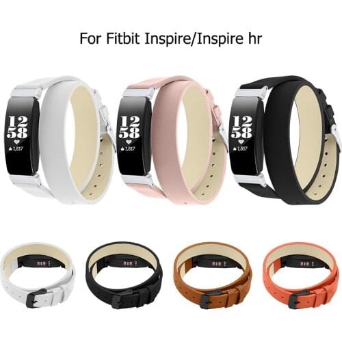 Replacement Watch Band Straps for Fitbit Inspire/Inspire Hr Fitness Tracker Leather Wristbands for Men Women Watch Accessories