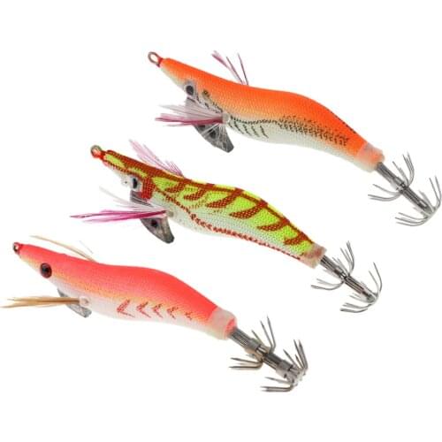 Universal Squid Jigs Fishing Lures Lifelike Luminous Hard Jig Baits Shrimp Octopus Lure