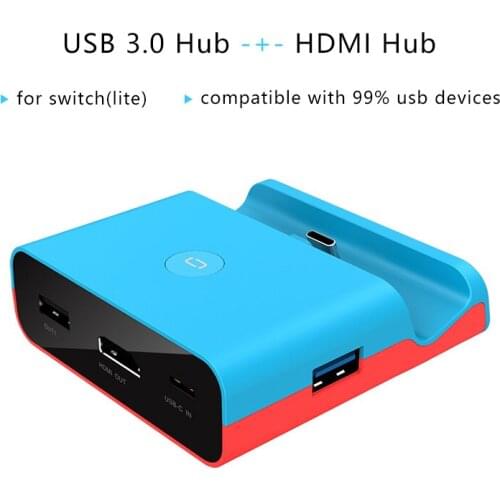 USB 3.0 Multi Hub USB Splitter High Speed 5 Port For Nintendo Switch Lite XBox PS 4 5 PC Windows Macbook Computer PS4 Accessory