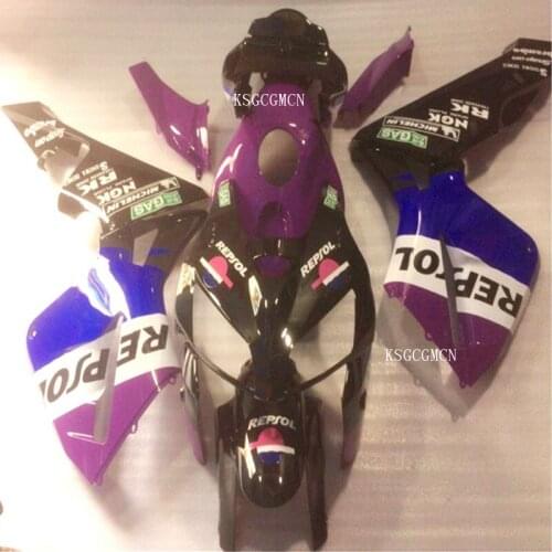 100%ABS Hot Sales,For Honda CBR600RR F5 2005-2006 Body 05-06 CBR600 RR F5 black blue Motorcycle Fairing (Injection molding)