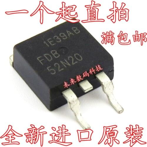100% New&original In stock FDB52N20 52N20 TO-263 MOS 52A200V