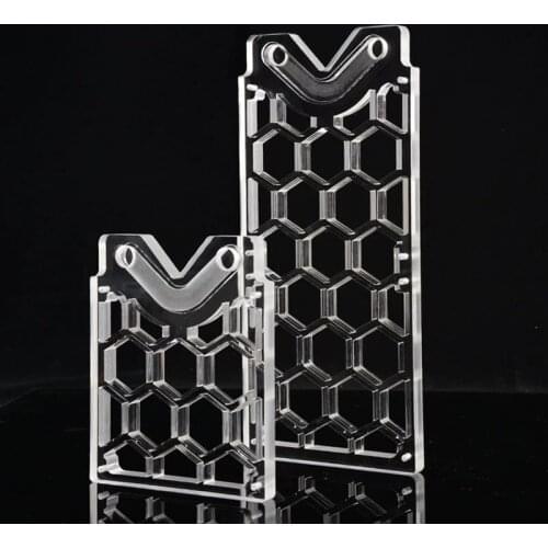120 240 Transparent Acrylic Water Cooler Decorative Row Heat Sink Computer Fan Water Cooling Row Honeycomb Shape
