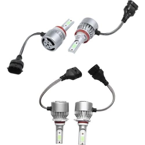 2Pcs Led Headlight Bulbs 8000K Car Headlight 72W Conversion Kits Autolamps Fog Lights