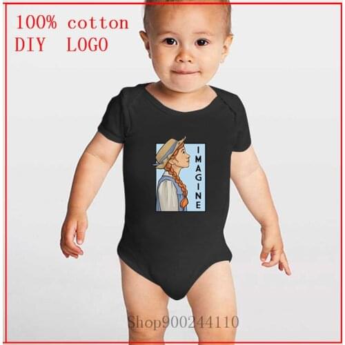 2020 Cheap cotton Baby romper Short Sleeve baby Funny Anne shirley Bodysuits Baby Romper Short Sleeve newborn bebe Cotton Clothe