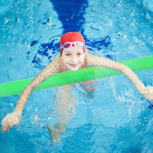 60in Swimming Floating Foam Sticks Hollow Flexible Swim Pool Water Float Aid Woggle Noodles Blindfolded Struggling Stick Soft To