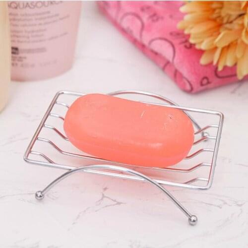 Home Stainless Steel Soap Dishes Soap Holder Case Bathroom Accessories 12*8.5*4cm