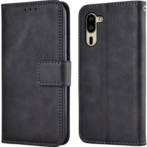 Flip Wallet Case for Sharp Simple Sumaho 5 Leather Phone Case Cover Book Case for Simple Sumaho 5 Coque