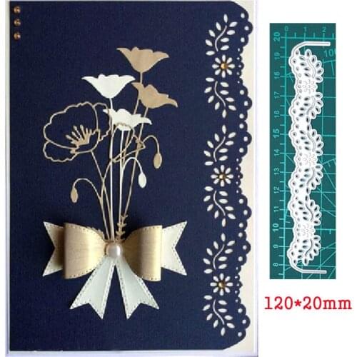 Flowers Leaves Etched Lace Metal Cutting Dies For Stamps Scrapbooking Stencils DIY Paper Album Cards Decor Embossing 2020 New