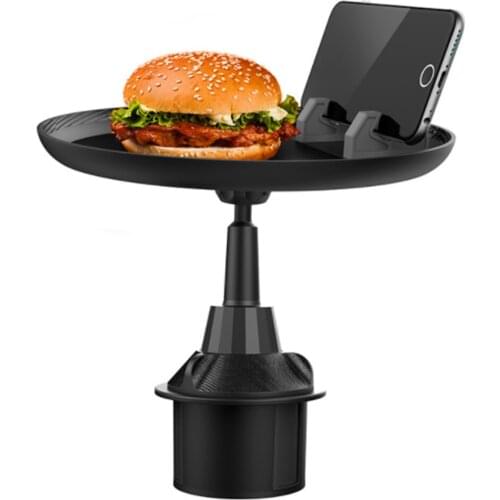 Creative Car Dining Tray Car Travel Coffee Burger Rack Car Driver Drinks Holders Drinking Cup Mobile Phone Holder