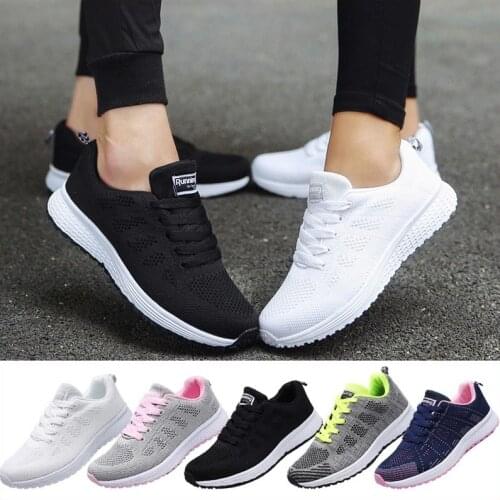 Summer Breathable Sports Woman Sneakers Women Basket Sport Women Running Shoes 2021 Black White Female Tennis Walking GME-1829