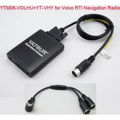 YATOUR SD USB MP3 Player for Volvo RTI Navigation Radio HU-series Yt-m06 Digital Music Changer Mp3 interface