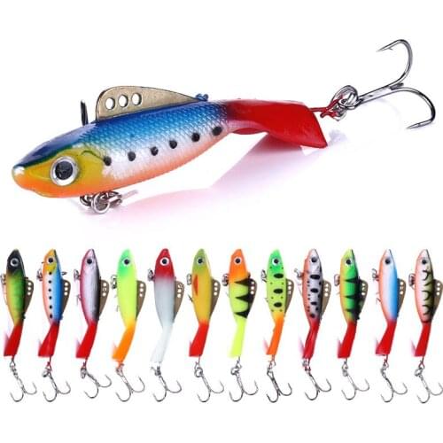 2020 New Winter Ice Fishing Lure 6.5cm 19g 3D Eyes Soft Lure for Fishing Baits Lead Jigging Fishing Tackle