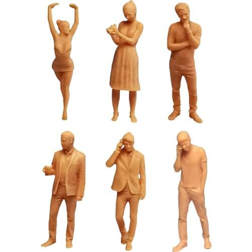 Resin 1:64 People Figure City Character Figure Diorama Scene Model for Miniature Scenes Gifts Diorama Street Scene Model