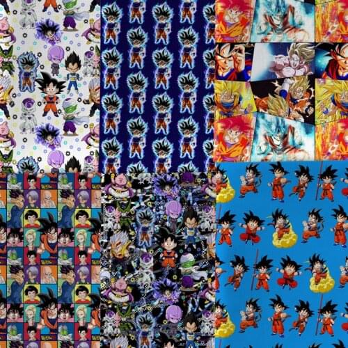 Half yard 45X145cm shopping bag fabric Print Polyester cotton DIY Material Pillow Hat sofa kird mask Handmade 1645