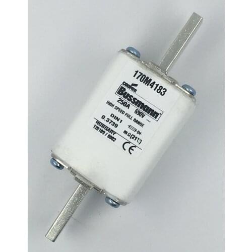 Fuses: 170M4185 350A 690V / 170M4186 400A 690V ( DIN 1 ) aR