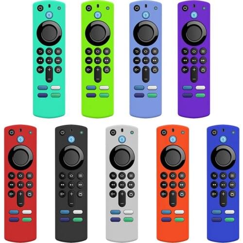 Silicone Remote Control Protective Case Cover for Alexa Voice Remote Dust-proof Non-slip Skin for Alexa 3rd Accessories