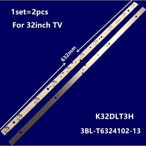 632MM LED Backlight strip 10 lamp For 32" LCD TV LE32B9000T 3BL-T6324102-13 LG K32DLT3H