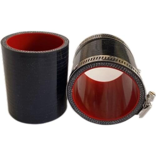 Universal Straight 4-Ply Silicone Intercooler Turbo Intake Pipe Coupler Hose BLACK 38mm 51mm 60mm 63mm 70mm 76mm