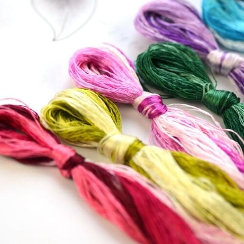 Embroidery Common color silk thread popular color 4 picese silk Spiraea handmade embroidery silk embroidery thread