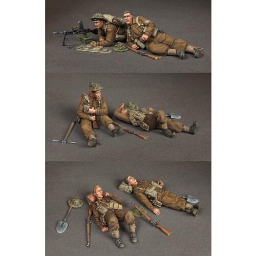 1/35 Resin Model Figure GK，6 Figure, Unassembled and unpainted kit