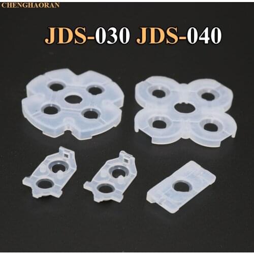 1set JDS030 040 010 001 For Playstation 4 Dualshock Silicone Rubber Conductive Pads For PS4 Controller Repair Parts Replacement