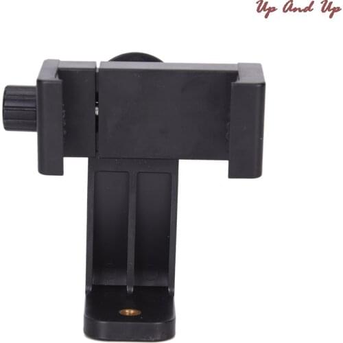 1pcs 360 Degree Rotation Black Universal 1/4" Screw Head Smart Phone Stands Tripod Monopod Holder Clip Mount Clip