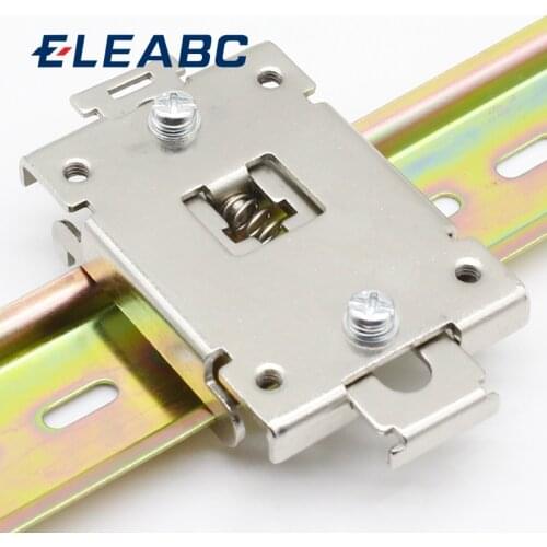 1pcs single phase SSR 35MM DIN rail fixed solid state relay clip clamp with 2 mounting screws