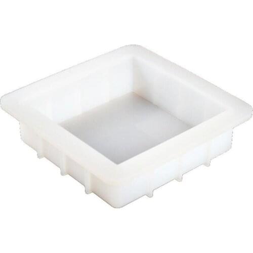 1Pc Square Silicone Soap Mold Easy Removal White Handmade Loaf Mould Tools