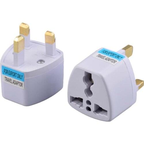 10pcs EUROPE/USA/AUSTRALIA to UK GB ENGLAND AC Power Plug Adaptor Travel 11.9900