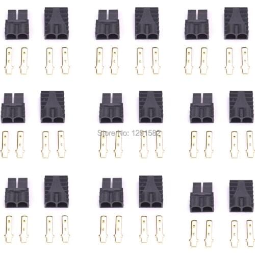 5 pairs/ 10pairsTraxxas Connector Male Female For Battery Quadcopter Airplane Rc tools