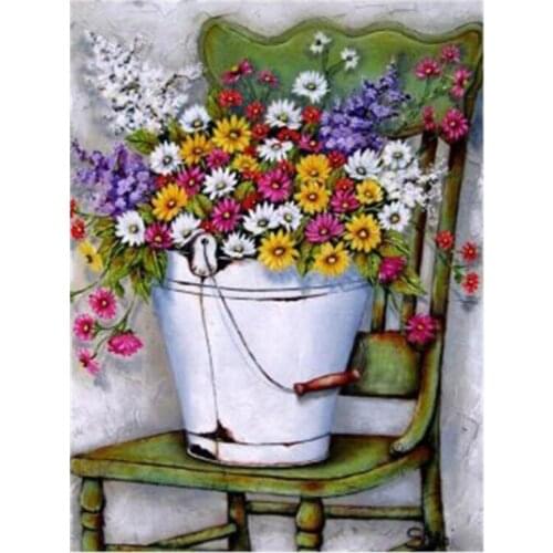 5D DIY Full Square/Round Drill Diamond Painting Kit "Flower" Embroidery Mosaic Cross Stitch Stickers Decor Gift X014