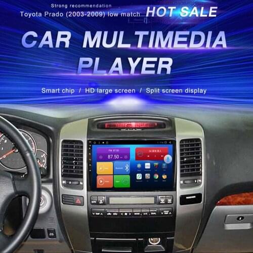 Android Car DVD For Toyota Prado (2003-2009) low match Car Radio Multimedia Video Player Navigation GPS Android10.0 Double Din