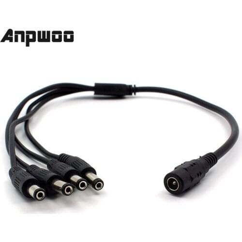 ANPWOO 12V 5A 4 Port CCTV Camera AC Adapter Power Supply Box For The CCTV Camera