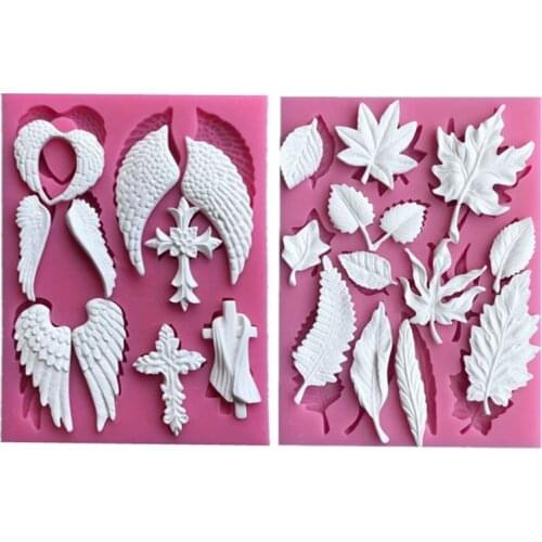 Flower Leaf Wing Silicone Mold Fondant Cake Decorating Tool Chocolate Fudge Mold Soap Tool Kitchen Accessories
