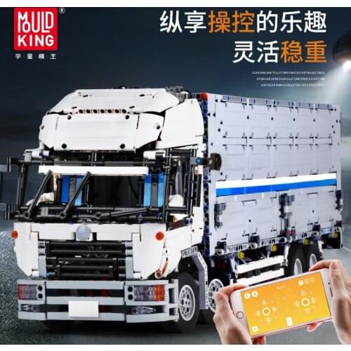 MOULD KING MOC Electric The ARAKAWAS Moc Tow Wing Body Container Truck Tatra Model Building Blocks Brick Kids Toys Birthday Gift