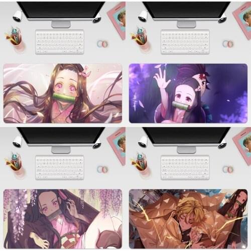 Nezuko Kamado Demon Slayer Gaming Mousepad Large Super Size Game Mouse Pad Mause Mat Rubber For Keyboard Computer