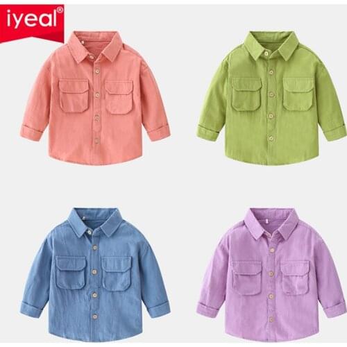 Рубашки с длинным рукавом для мальчиков IYEAL China At AliExpress