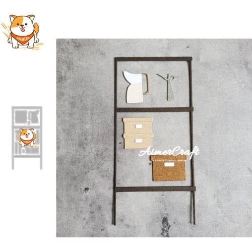 Shelf Kettle Box Metal Cutting Dies Mold Knife Scrapbooking Stencil DIY Embossing Craft Die Cuts Card Making New Dies For 2020
