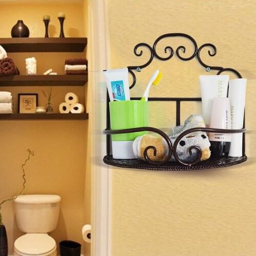 Bathroom Toilet Household Items Storage Shelf Wrought iron Wall-mounted Toilets Bathroom Bathroom Shelves LO523437