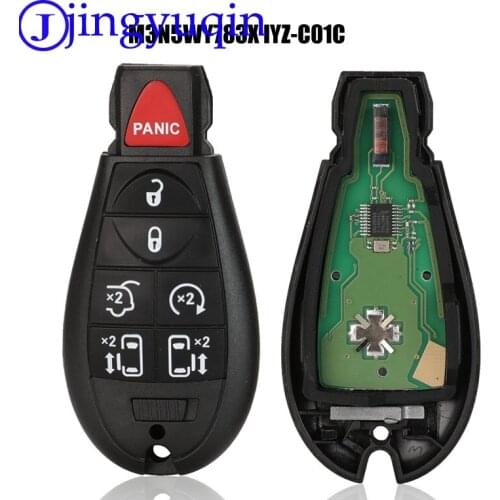 Jingyuqin Car Remote Control Key M3N5WY783X IYZ-C01C Fob For 433Mhz For Dodge Caravan Chrysler Town & Country Jeep