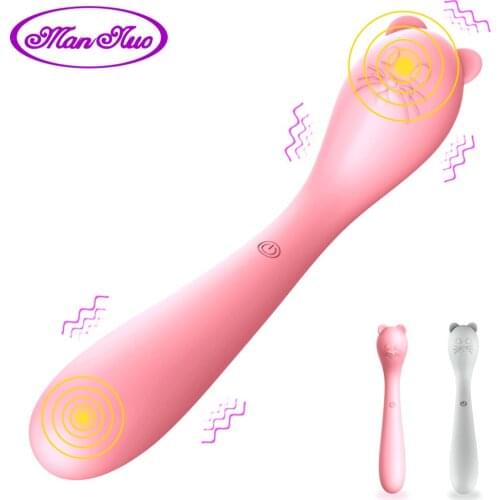 Silicone Dildo Vibrator 8 Modes Clitoris Sex Toy for Women Double Head G Spot Massager Waterproof Dual Motor Female Masturbator