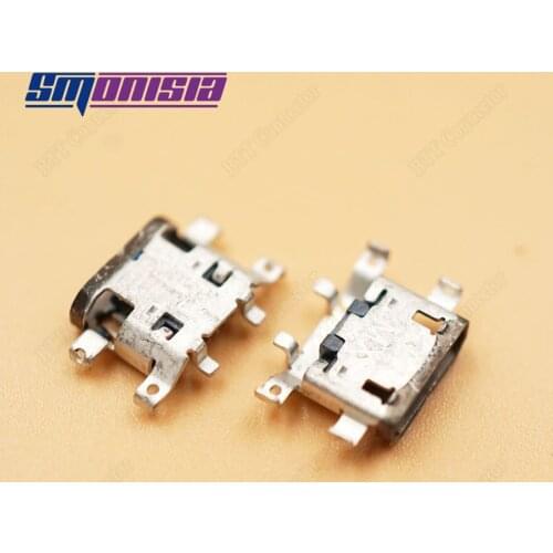 Smonisia 20pcs 5Pins Micro usb Jack Micro usb Charging Port for Phone Table PC